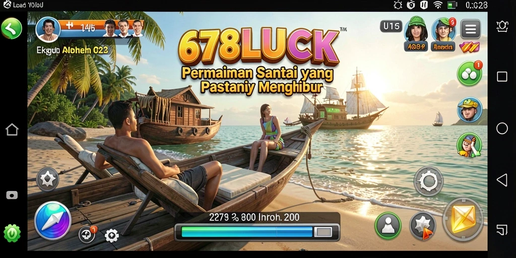 Tampilan gameplay menarik dan penuh warna dari 678LUCK.