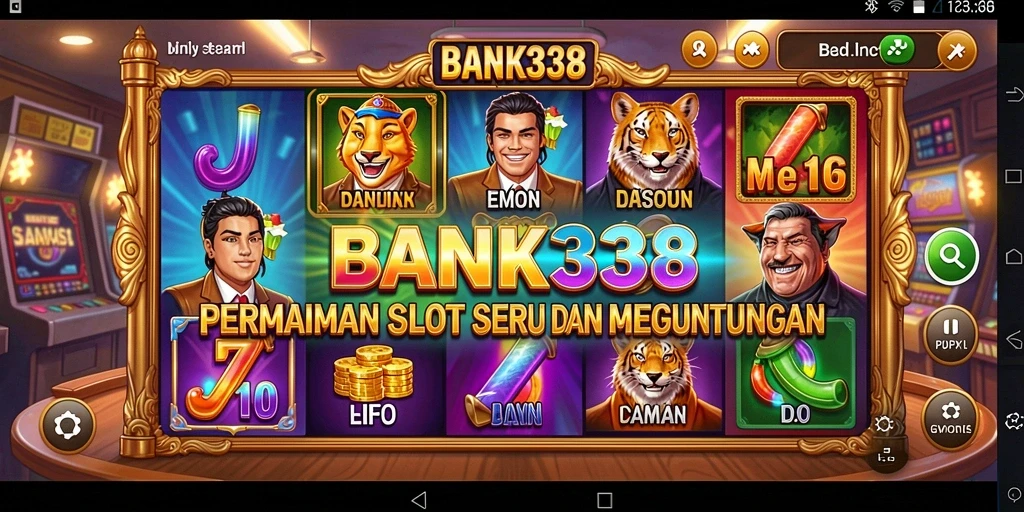 Screenshot gameplay BANK338 menampilkan visual Slot yang menarik.