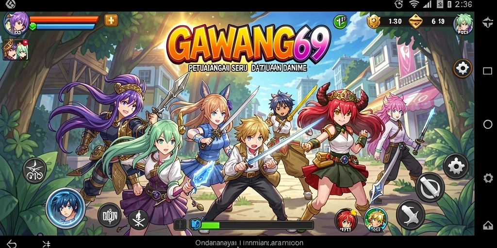 Tampilan dinamis dan seru dari gameplay GAWANG69.