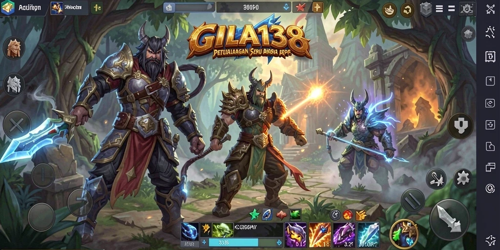 Gameplay mendebarkan dalam petualangan ARPG GILA138.