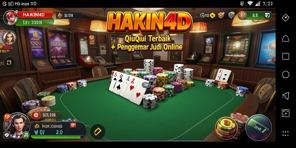 Tampilan gameplay seru dalam HAKIN4D dengan aksi QiuQiu.