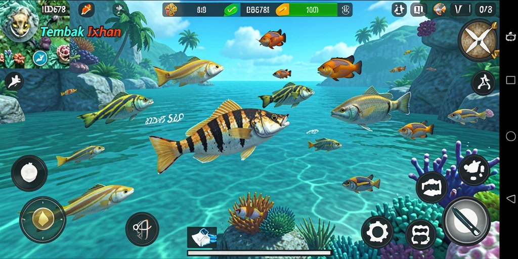 Tangkapan layar gameplay seru Tembak Ikan di ID678.