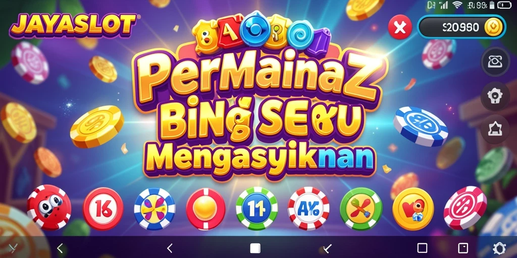 Tampilan gameplay JAYASLOT yang penuh warna dan menyenangkan.