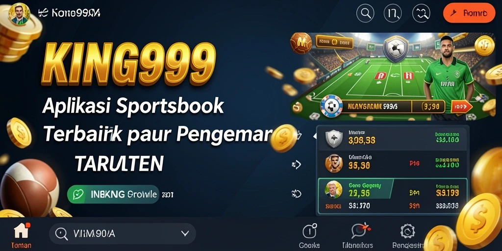 Screenshot KING999 menampilkan pengguna yang aktif bertaruh pada acara olahraga.