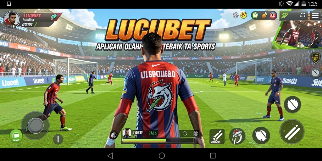 Tampilan gameplay seru dalam LUCUBET untuk pecinta olahraga.