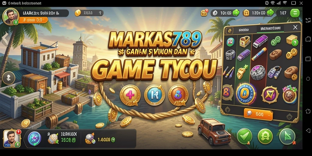 Tampilan gameplay seru di MARKAS789 dengan elemen Tycoon.