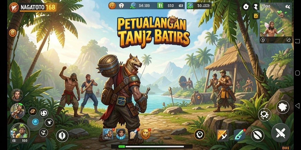 Tampilan gameplay menakjubkan NAGATOTO168 di dunia terbuka.