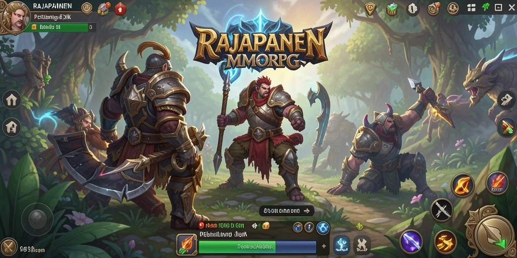 Screenshot gameplay RAJAPANEN menampilkan pertarungan seru antar pemain.