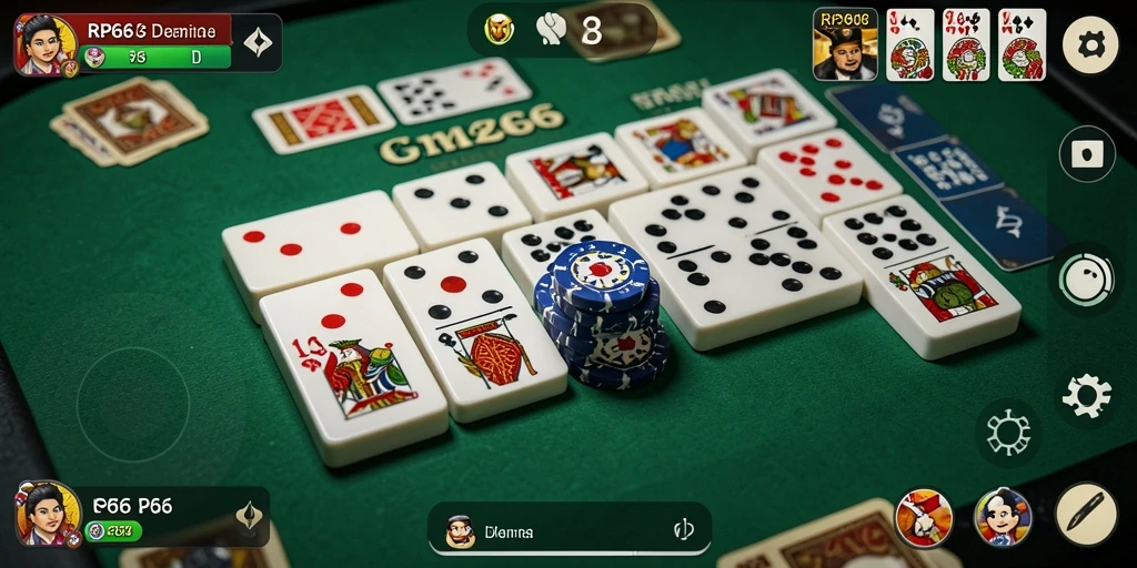 Tampilan gameplay Domino yang seru di RP66.