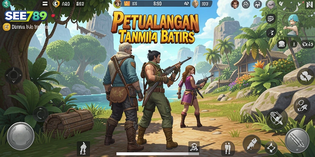 Tampilan permainan <strong>SEE789</strong> dalam dunia terbuka yang menakjubkan.